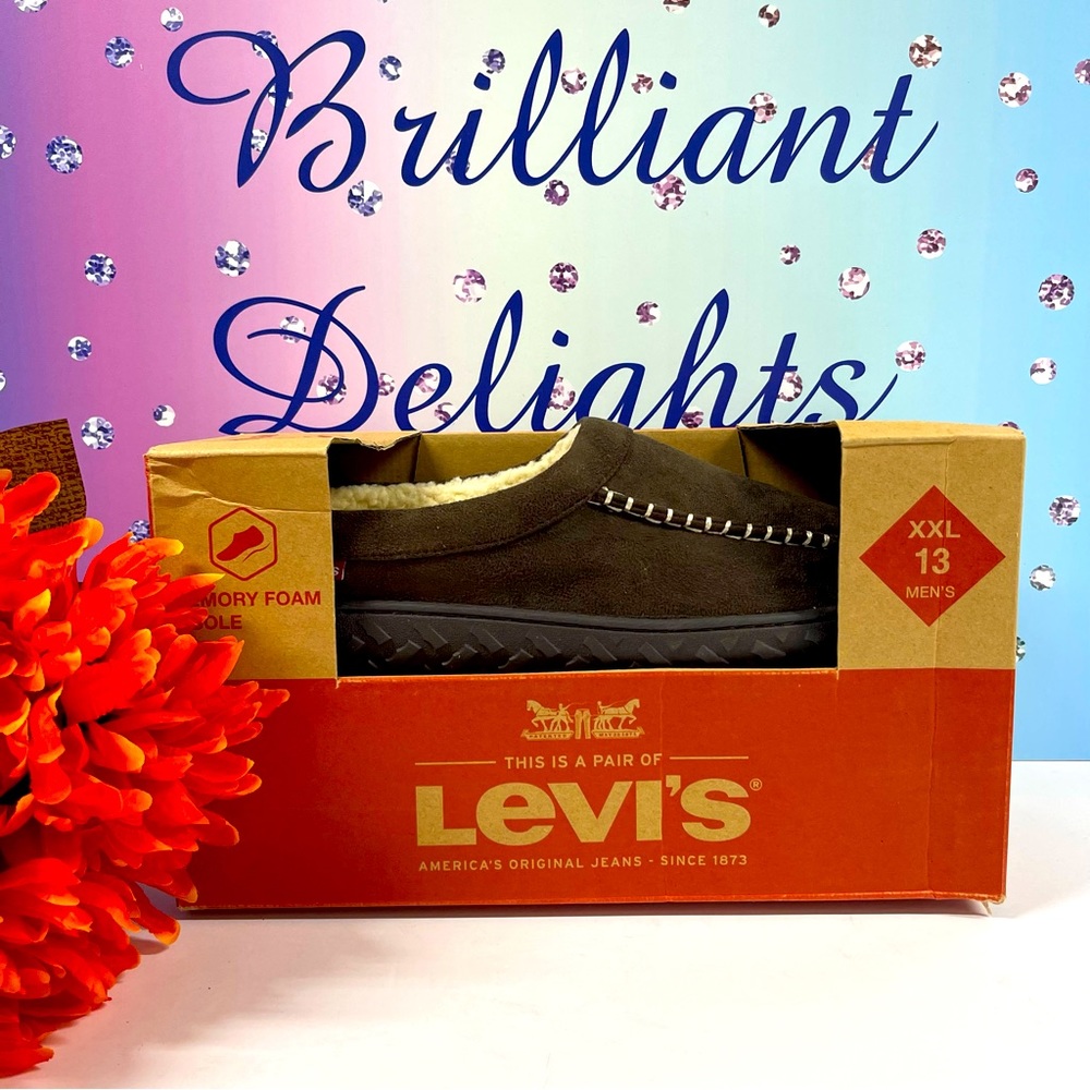 LEVIS MICROSUEDE CLOG SLIPPERS